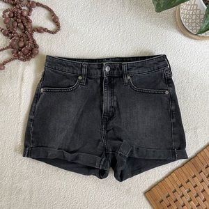 Black High Rise Shorts